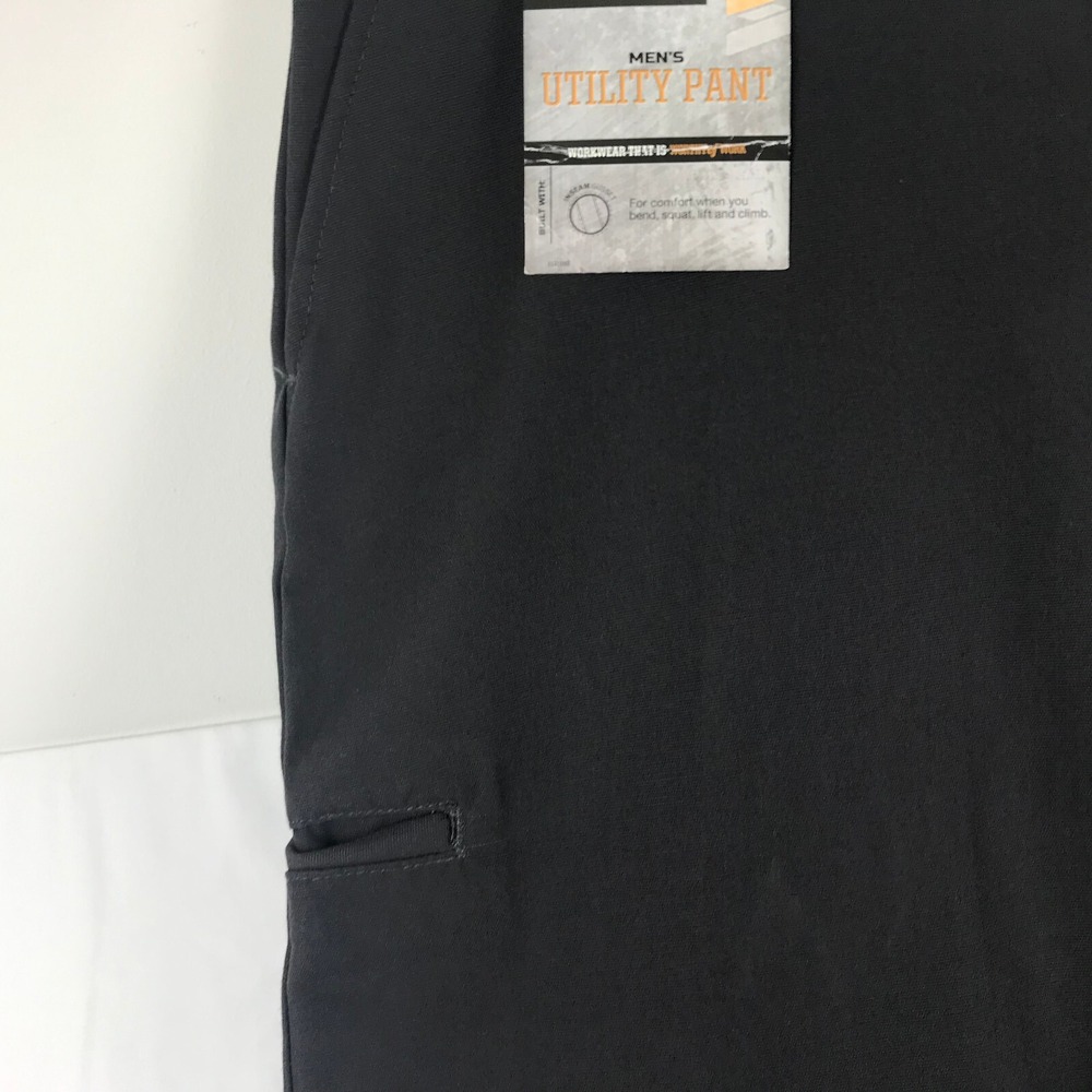 Wrangler 42 X 30 Workwear Utility Work Pants ~ Cargo Pocket ~ Dark Gray New Tags - Picture 7 of 10